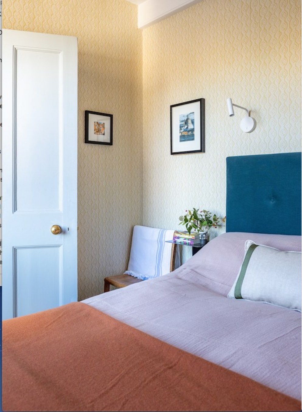 Garden flat extension | Double Bedroom detail | Interior Designers